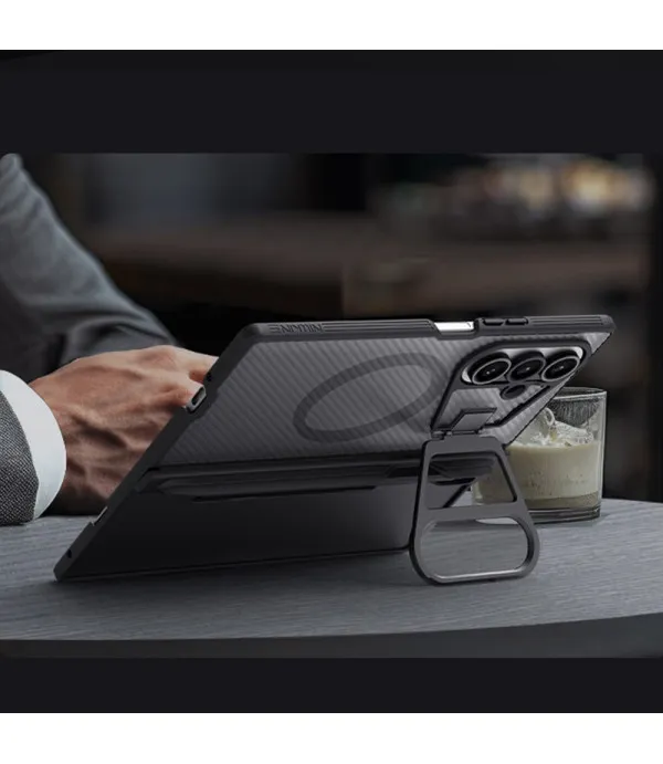 NILLKIN CamShield Prop Magnetic Translucent torbica za Samsung Galaxy Z Fold7 5G s olovkom – vrhunska zaštita i sofisticiran dizajn