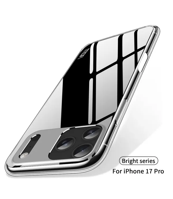 Prozirna silikonska zaštitna maskica za iPhone 17 Pro – tanka i fleksibilna
