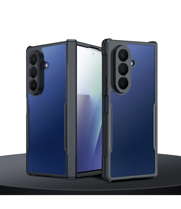 XUNDD prozirna maskica s crnim rubom za Samsung Galaxy Z Fold7 5G