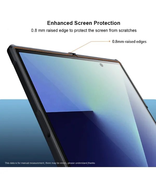 XUNDD prozirna maskica s crnim rubom za Samsung Galaxy Z Fold7 5G