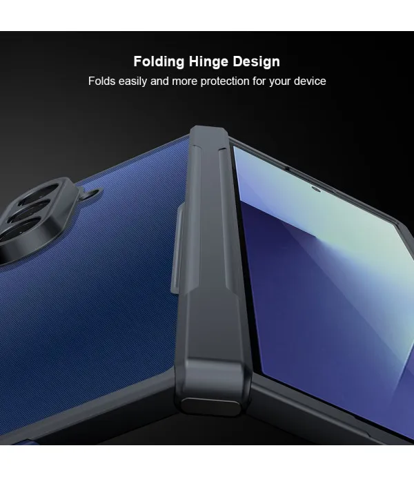 XUNDD prozirna maskica s crnim rubom za Samsung Galaxy Z Fold7 5G