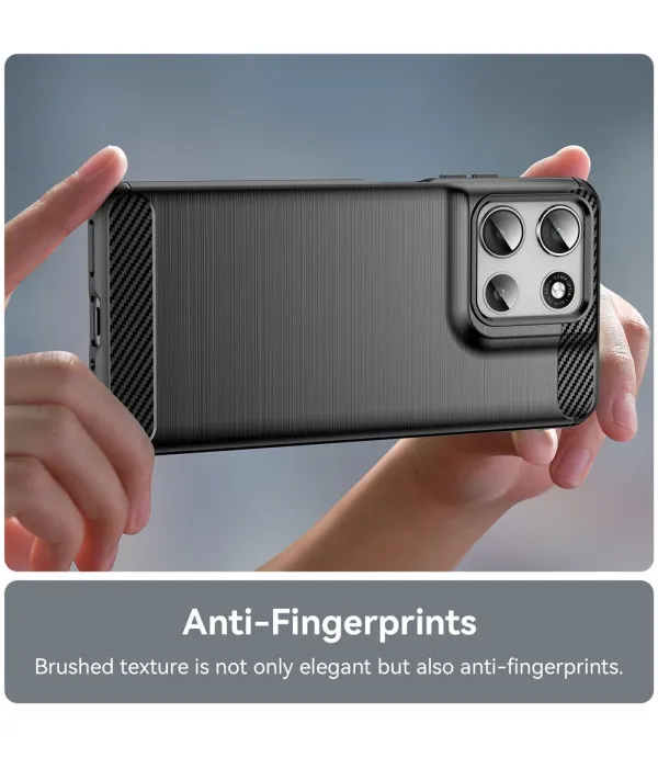 Carbon Brush TPU silikonska maska za Motorola Moto G56 5G