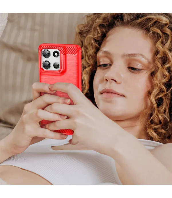 Carbon Brush TPU silikonska maska za Motorola Moto G56 5G