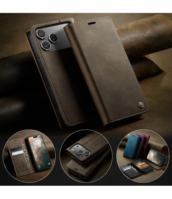 CASEME novčanik kožna torbica za iPhone 17 Pro – zaštita i praktičnost u jednom