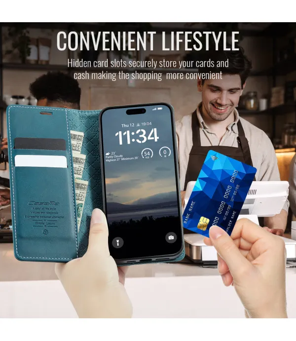 CASEME Premium preklopna torbica futrola za iPhone 17 Pro