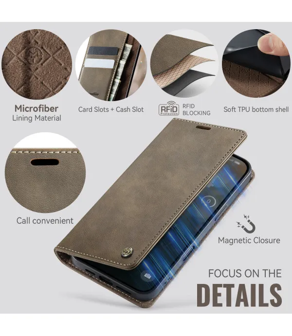 CASEME novčanik kožna torbica za iPhone 17 Pro Max – zaštita i praktičnost u jednom