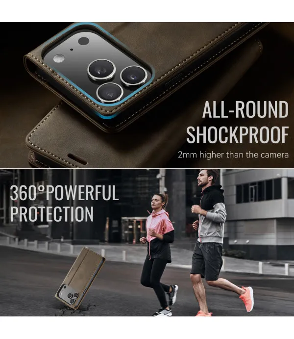 CASEME novčanik kožna torbica za iPhone 17 Pro Max – zaštita i praktičnost u jednom