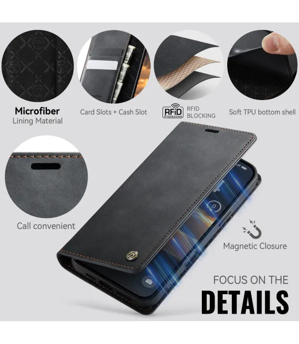 CASEME novčanik kožna torbica za iPhone 17 Pro Max – zaštita i praktičnost u jednom