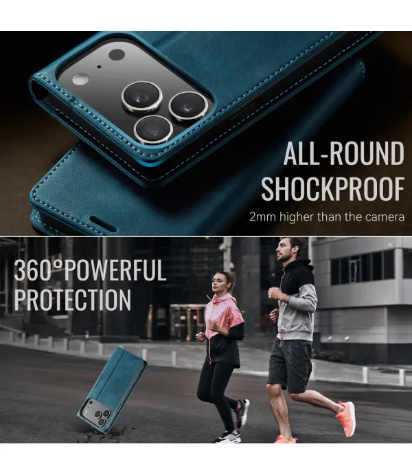CASEME novčanik kožna torbica za iPhone 17 Pro Max – zaštita i praktičnost u jednom