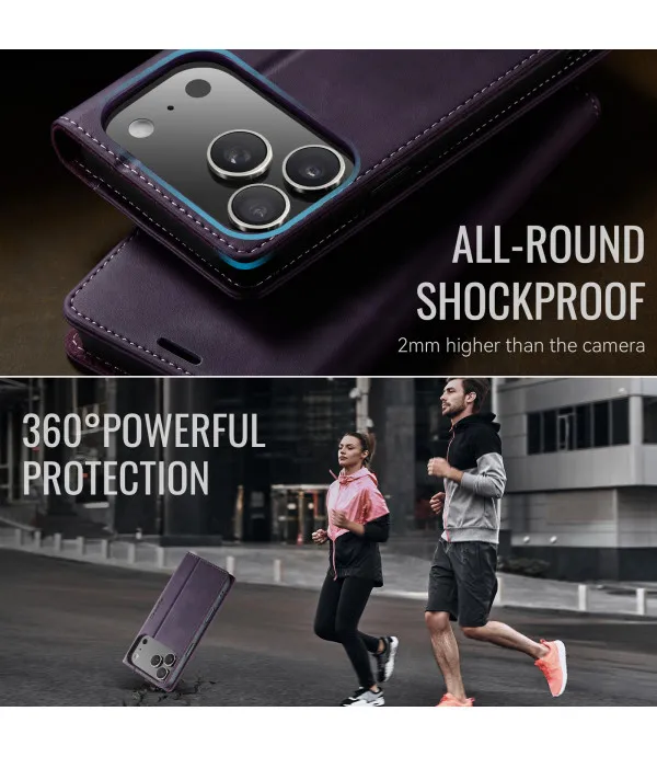 CASEME novčanik kožna torbica za iPhone 17 Pro Max – zaštita i praktičnost u jednom