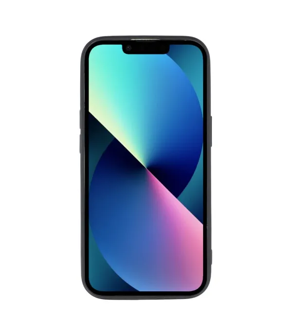 Heart Pattern TPU maska za iPhone 13 - Crna / Crvena srca