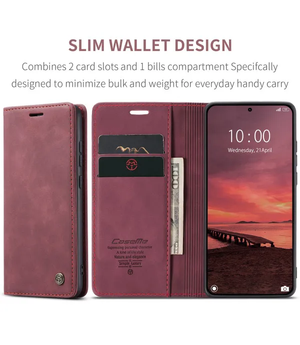 CaseMe 013 Series preklopna PU kožna torbica za Xiaomi 15T Pro