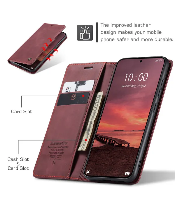CaseMe 013 Series preklopna PU kožna torbica za Xiaomi 15T Pro