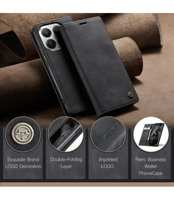 CaseMe 013 Series preklopna PU kožna torbica za Xiaomi 15T