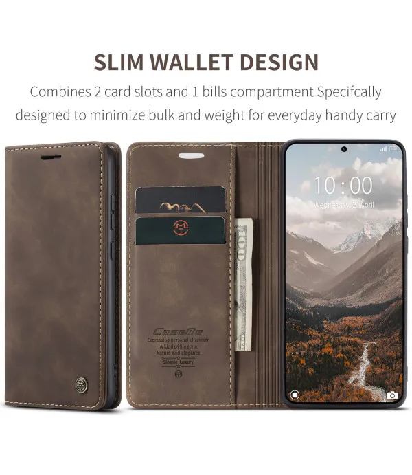 CaseMe 013 Series preklopna PU kožna torbica za Xiaomi 15T