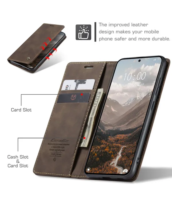 CaseMe 013 Series preklopna PU kožna torbica za Xiaomi 15T