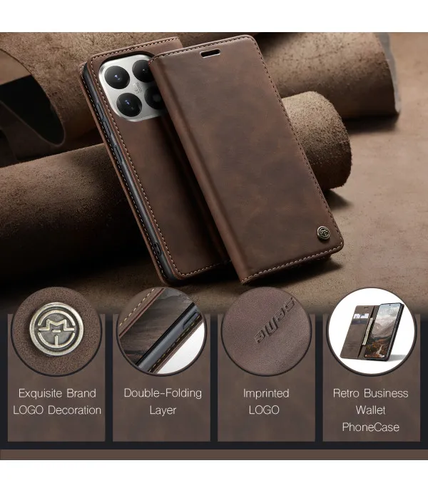 CaseMe 013 Series preklopna PU kožna torbica za Xiaomi 15T