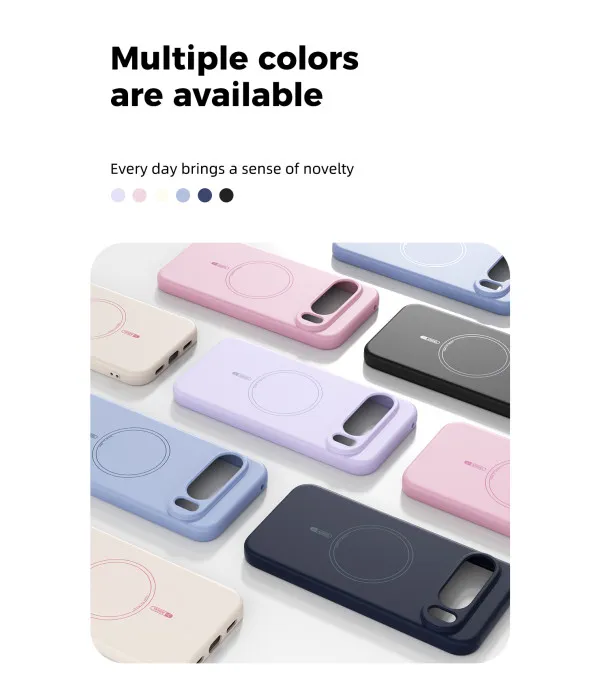 ABEEL Magnetic Liquid Silicone maska za Google Pixel 9 Pro XL