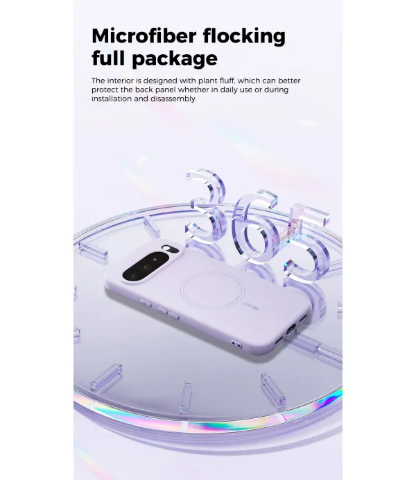 ABEEL Magnetic Liquid Silicone maska za Google Pixel 9 Pro XL