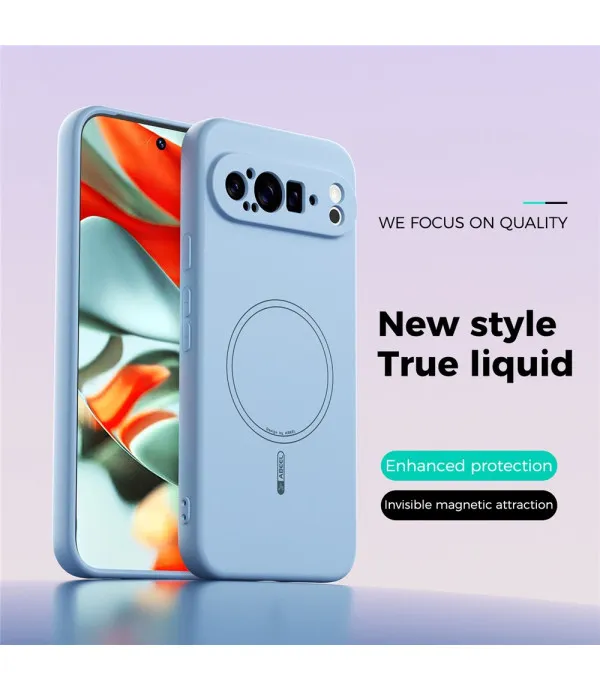 ABEEL Magnetic Liquid Silicone maska za Google Pixel 9 Pro XL