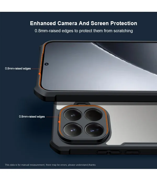 XUNDD dropproof TPU + akril prozirna maska za Xiaomi 15T Pro