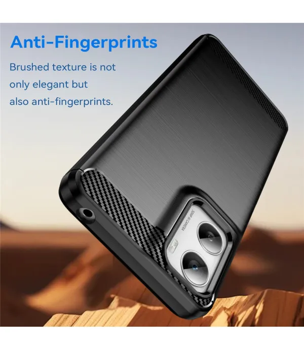 Carbon Brush TPU maskica za Motorola G06 4G / G06 Power 4G