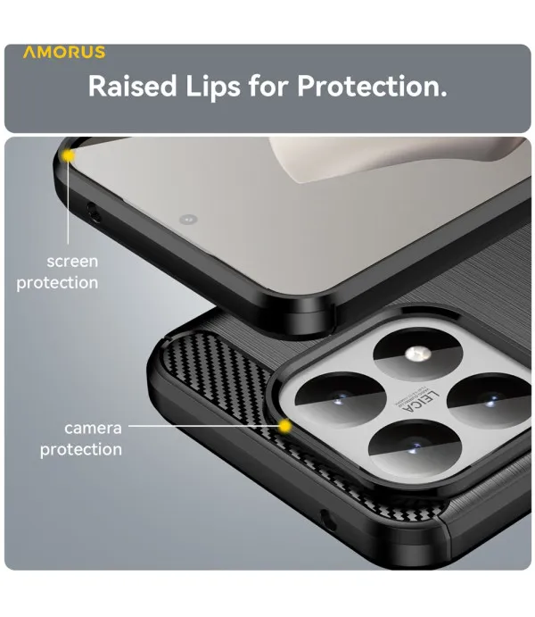Carbon Brush TPU silikonska maska za Xiaomi 15T 5G