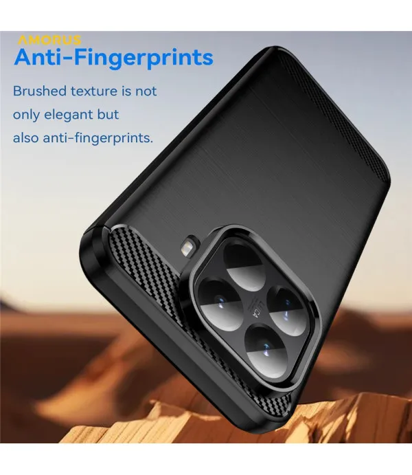 Carbon Brush TPU silikonska maska za Xiaomi 15T Pro