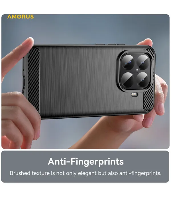 Carbon Brush TPU silikonska maska za Xiaomi 15T Pro
