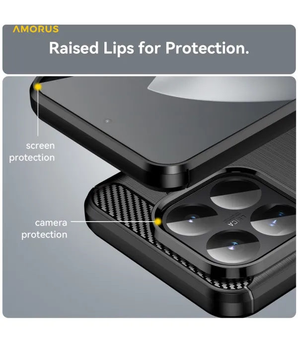 Carbon Brush TPU silikonska maska za Xiaomi 15T Pro