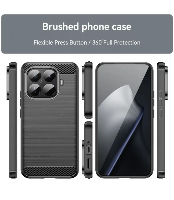Carbon Brush TPU silikonska maska za Xiaomi 15T Pro