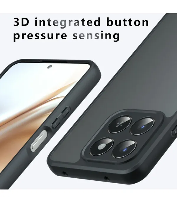 Mat prozirno-crna zaštitna maskica za Honor 400 Smart / X7d