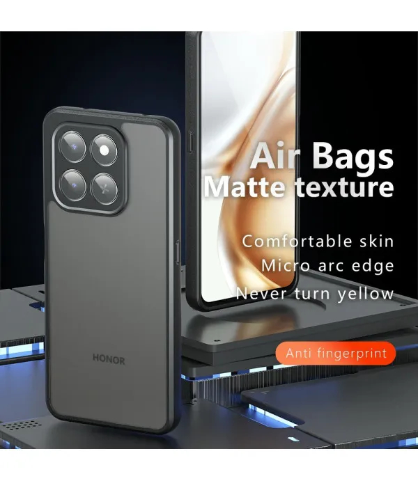 Mat prozirno-crna zaštitna maskica za Honor 400 Smart / X7d