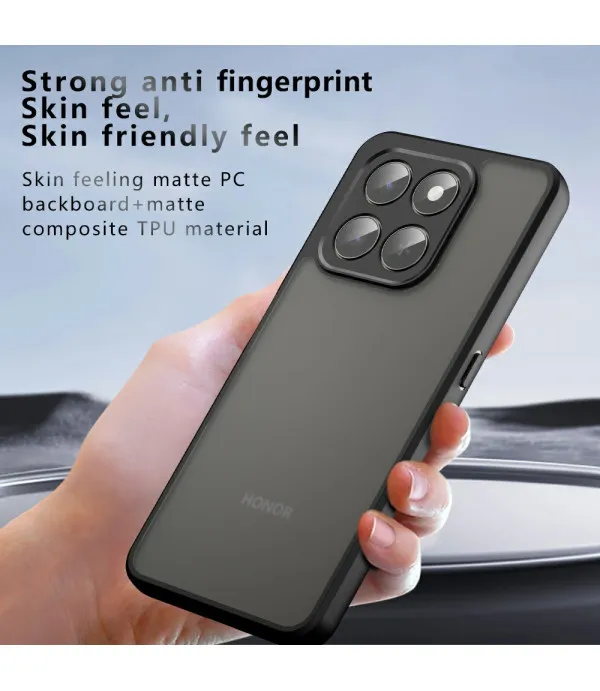 Mat prozirno-crna zaštitna maskica za Honor 400 Smart / X7d