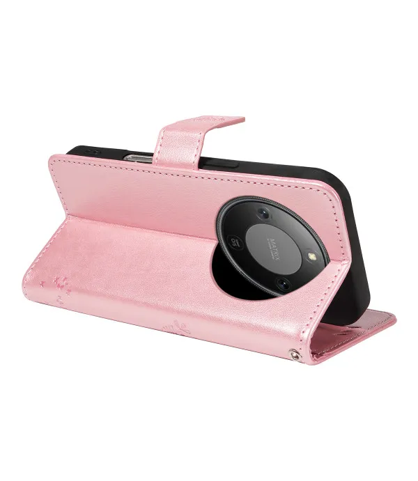 Kožna novčanik torbica Cat Tree za Honor Magic8 Lite 5G
