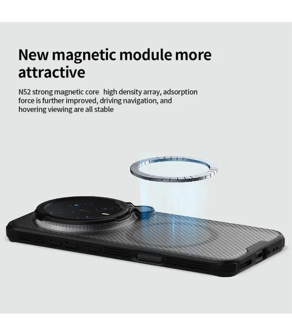 NILLKIN CamShield Prop Magnetic MagSafe maskica za Honor Magic8 Pro 5G – Transparent Black