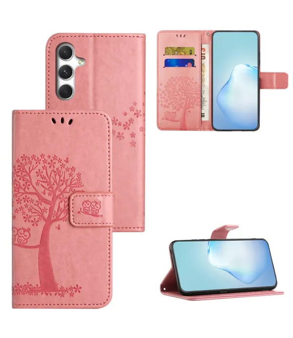Preklopna torbica s uzorkom sove za Samsung Galaxy A57 5G
