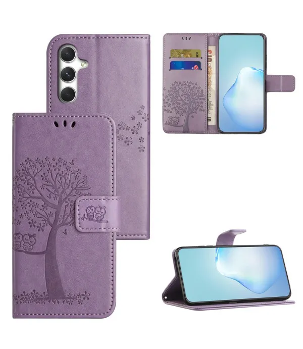 Preklopna torbica s uzorkom sove za Samsung Galaxy A57 5G