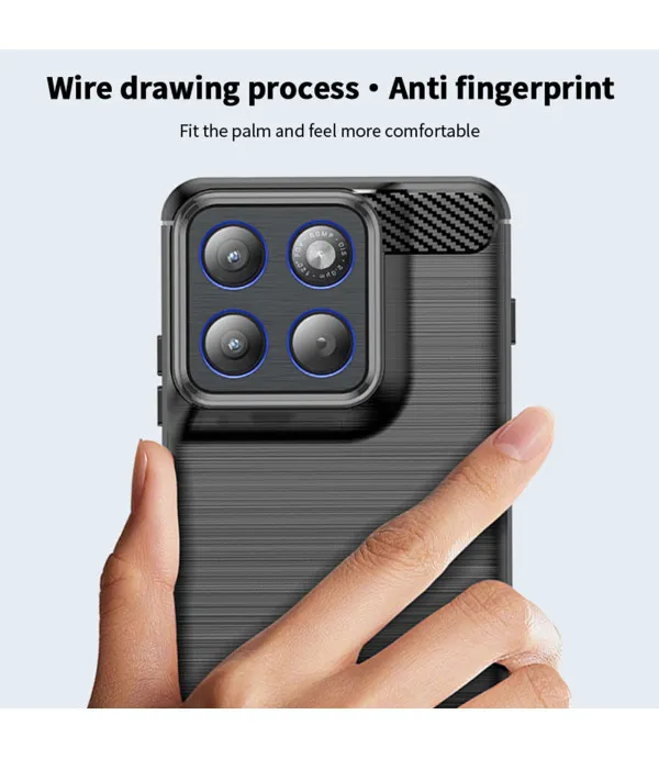 Carbon Brush TPU maskica za Motorola Edge 70 5G