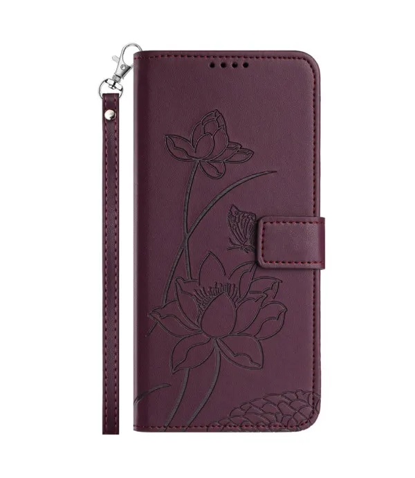 Preklopna maskica s lotus uzorkom za Samsung Galaxy S26 5G