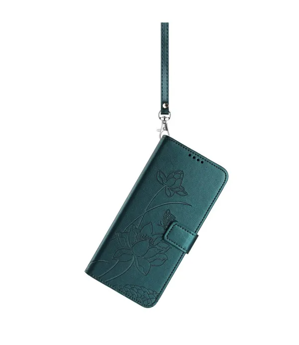 Preklopna maskica s lotus uzorkom za Samsung Galaxy S26 5G