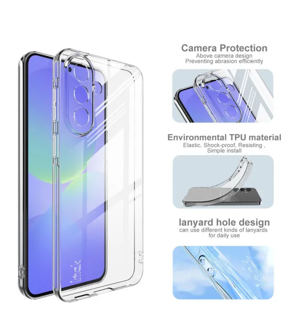 IMAK UX-5 TPU maskica za Samsung Galaxy A57 5G prozirna