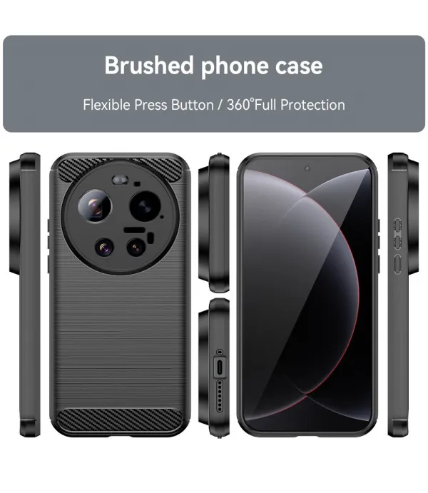 Carbon Brush TPU maskica za Xiaomi 17 Ultra 5G