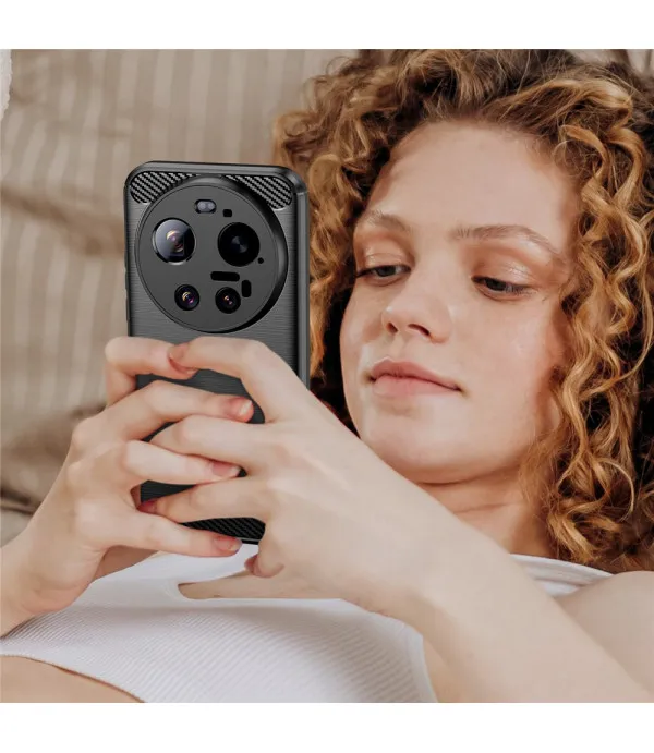 Carbon Brush TPU maskica za Xiaomi 17 Ultra 5G