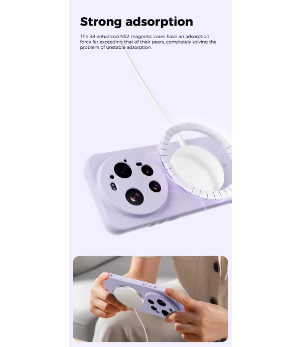 Magnetic Liquid Silicone maskica za Xiaomi 17 Ultra 5G