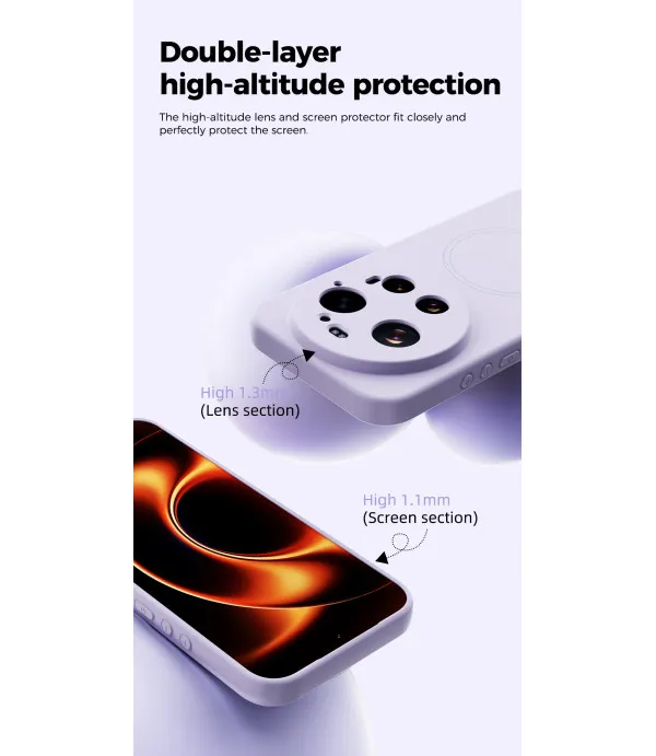 Magnetic Liquid Silicone maskica za Xiaomi 17 Ultra 5G