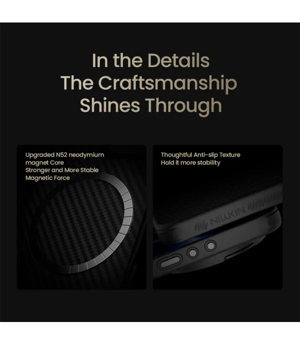 NILLKIN Aramid Fiber MagSafe maskica za Xiaomi 17 Ultra 5G