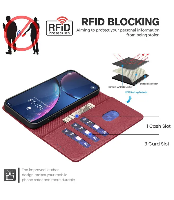 Preklopna novčanik torbica za Motorola G77 5G / G67 5G