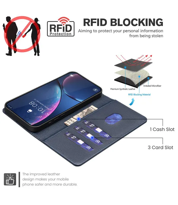 Preklopna novčanik torbica za Motorola G77 5G / G67 5G