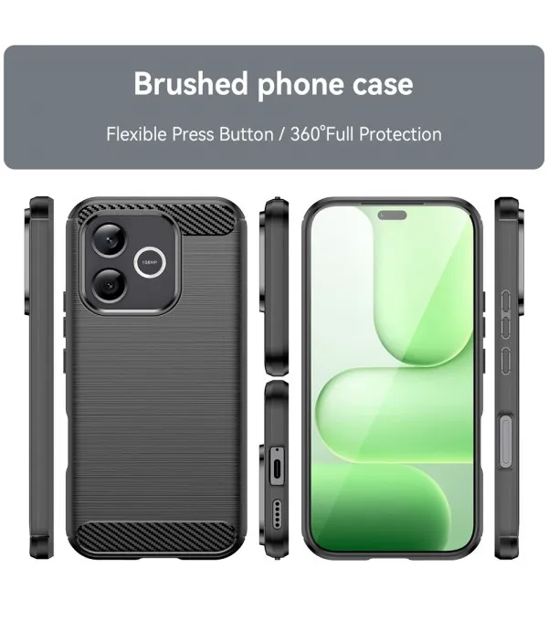 Carbon Brush TPU silikonska maska za Honor 600 Lite 5G